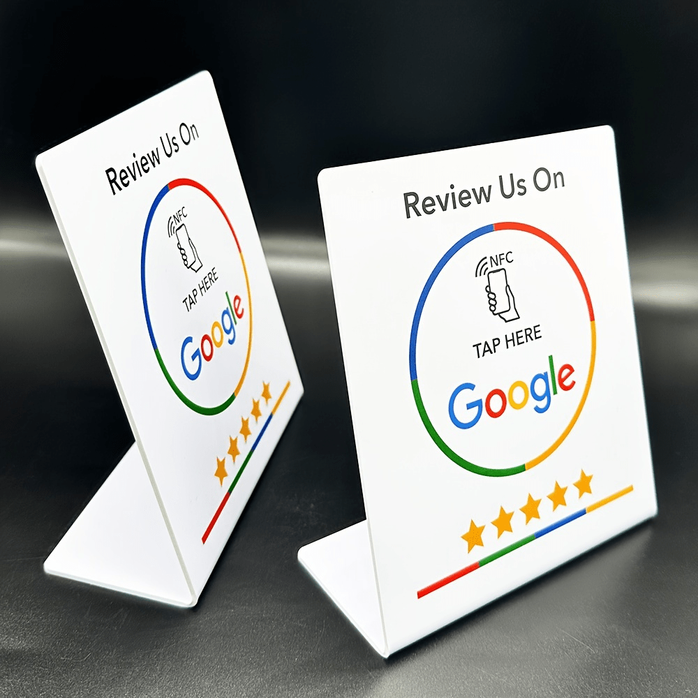 1pc Google Review NFC Stand - Sleek