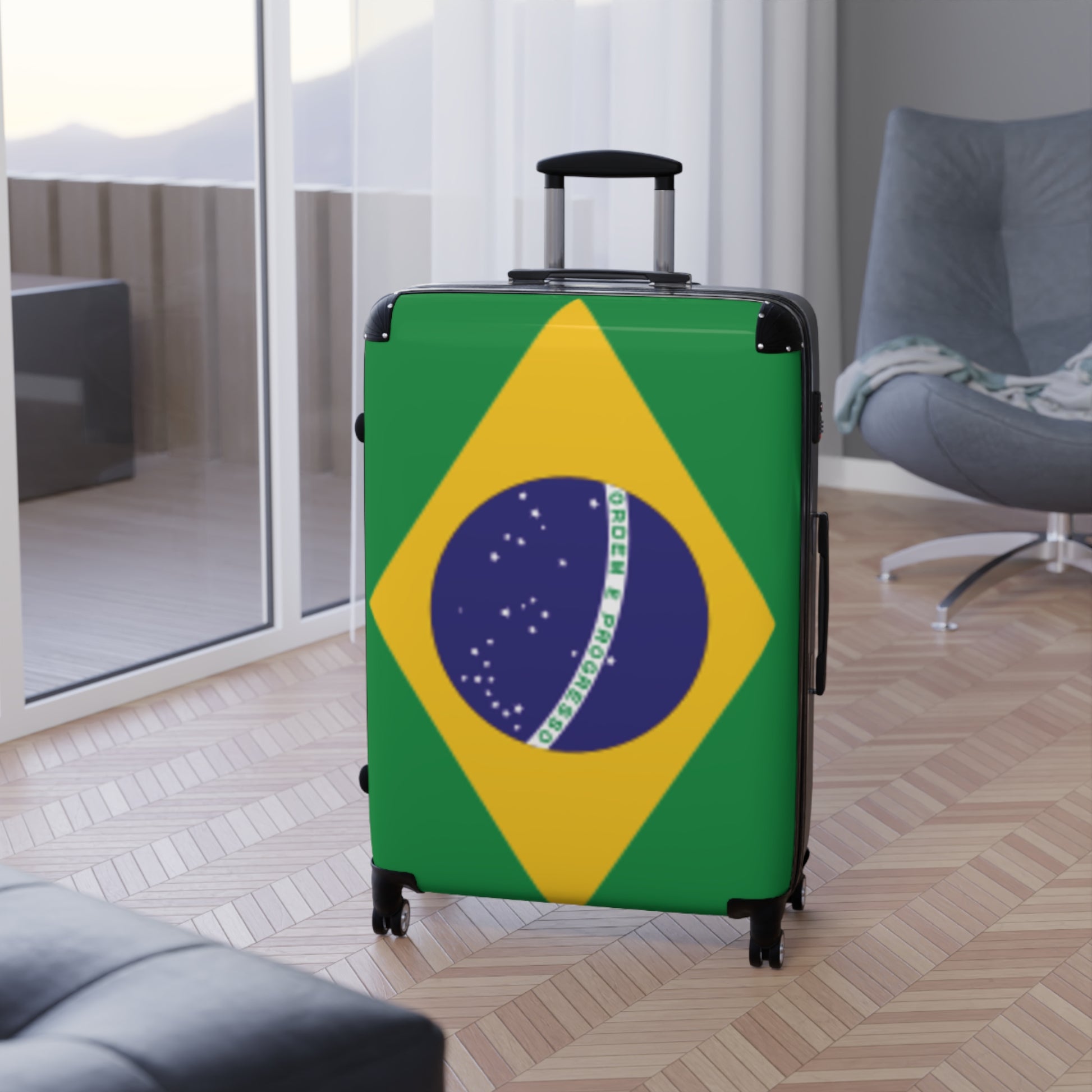 Auriverde Suitcase - Brazilian Flag Luggage