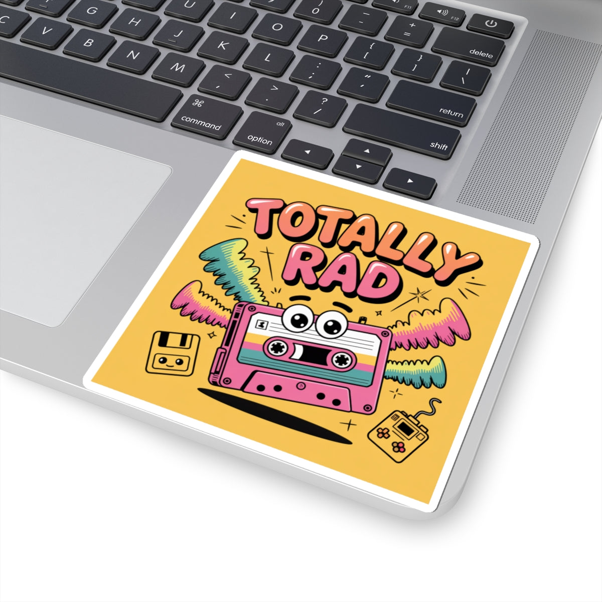 Totally Rad Cassette Tape Kiss-Cut Stickers - Retro Vibe for Fun Decorating