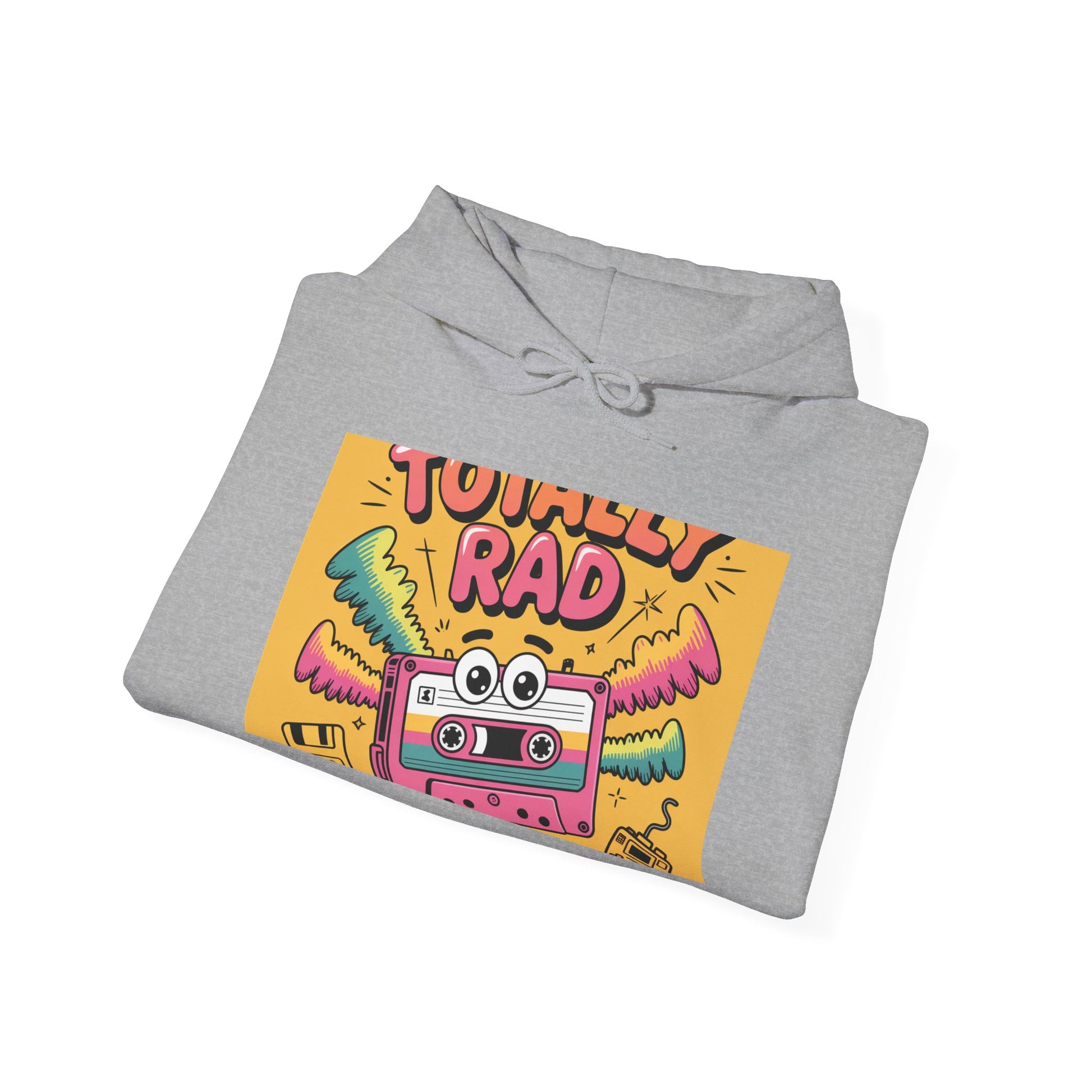 Totally Rad Hoodie - Unisex Heavy Blend™ Sweatshirt with Retro Design