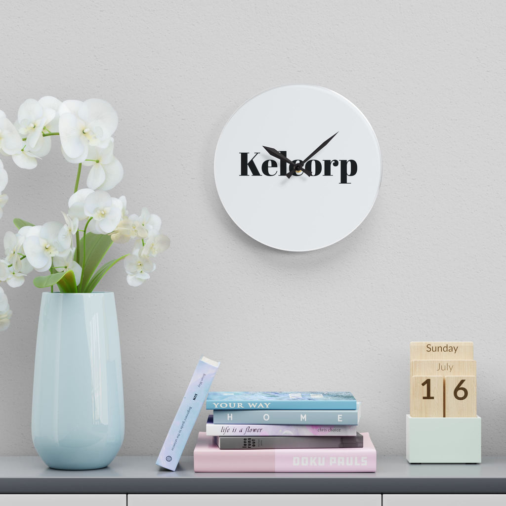 Modern Minimalist Kelcorp Acrylic Wall Clock