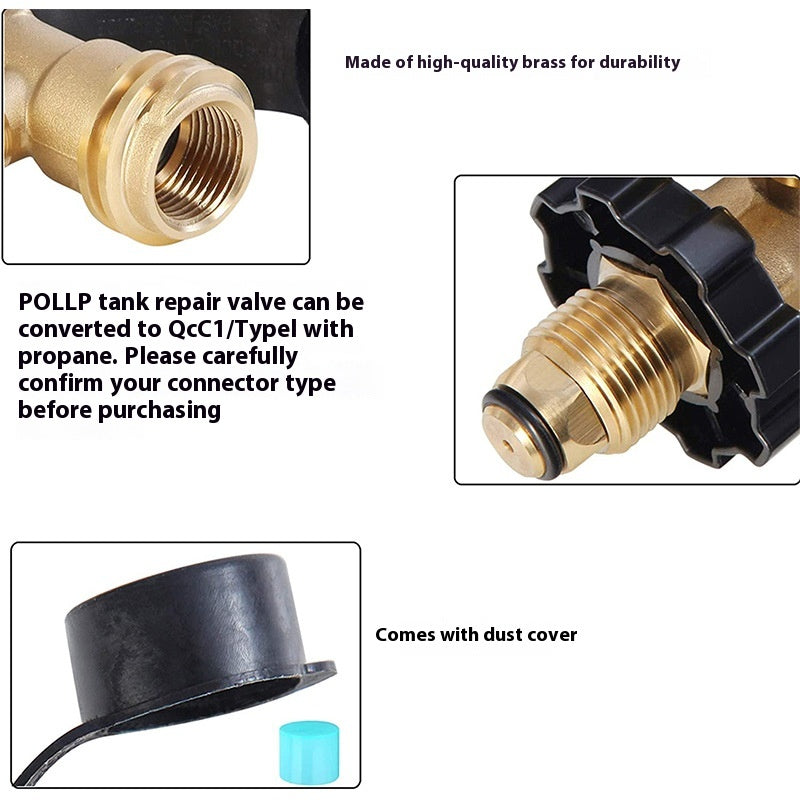 American QCC With Pressure Gauge Adapter