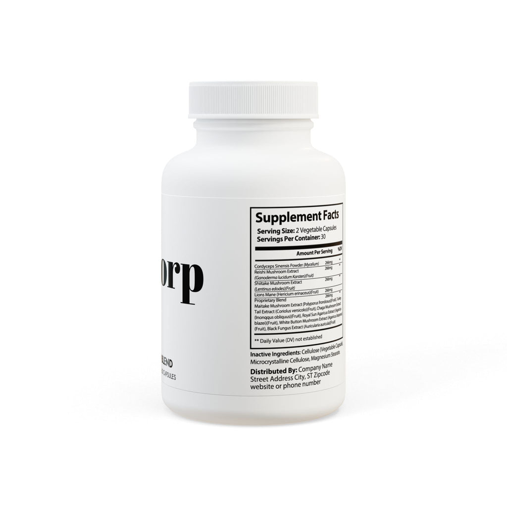 Kelcorp Mushroom Blend Supplement (60 Capsules) (USA ONLY)