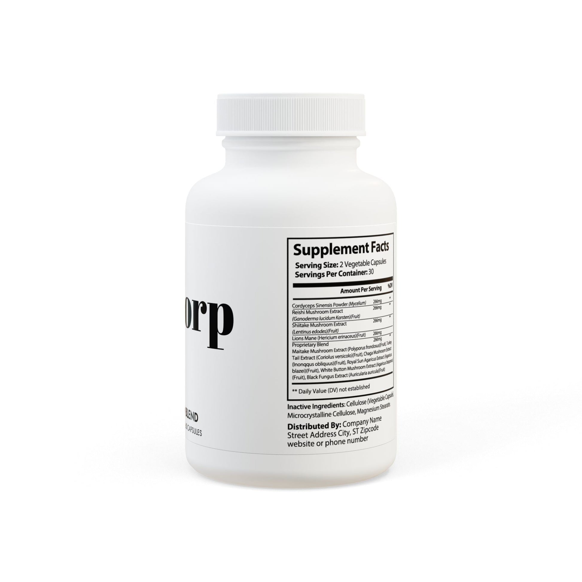 Kelcorp Mushroom Blend Supplement (60 Capsules) (USA ONLY)