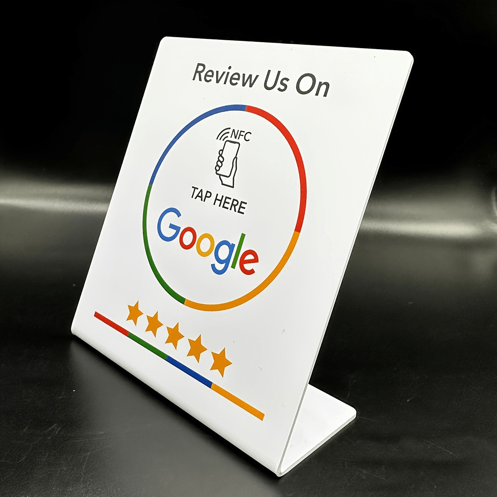 1pc Google Review NFC Stand - Sleek