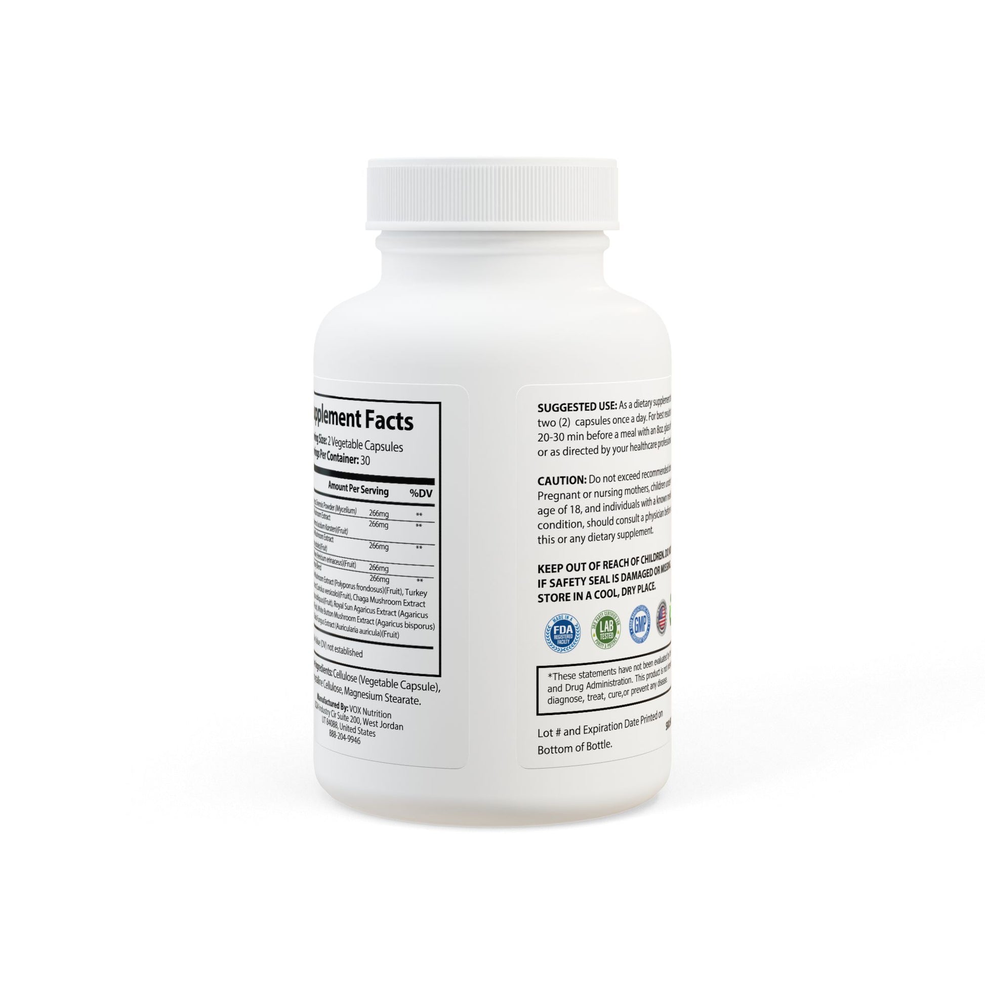 Kelcorp Mushroom Blend Supplement (60 Capsules) (USA ONLY)