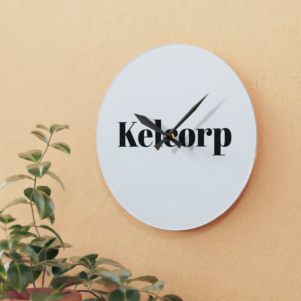 Modern Minimalist Kelcorp Acrylic Wall Clock