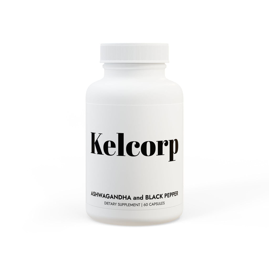 Kelcorp's Ashwagandha and Black Pepper Supplement (60 capsules) (USA ONLY)
