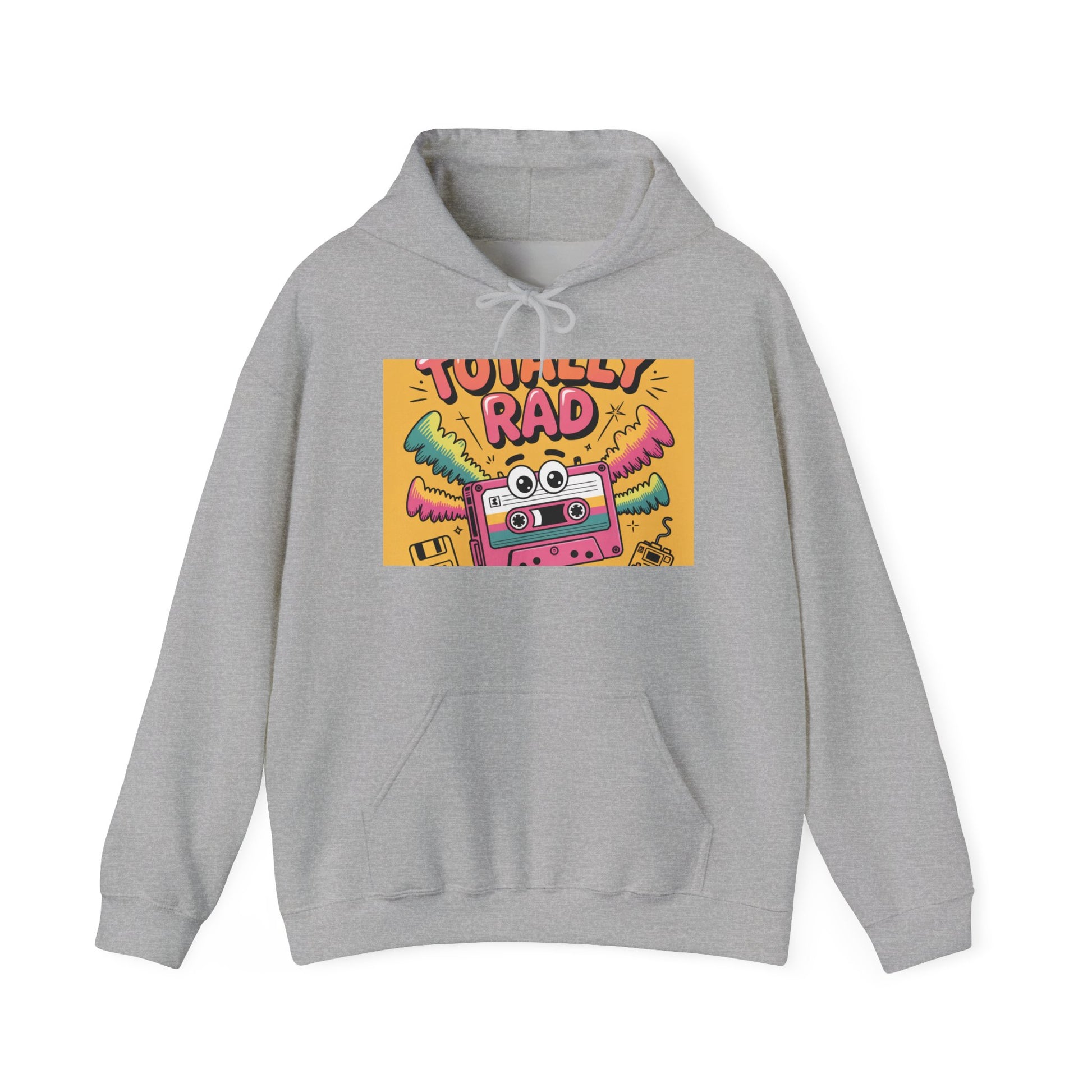 Totally Rad Hoodie - Unisex Heavy Blend™ Sweatshirt with Retro Design