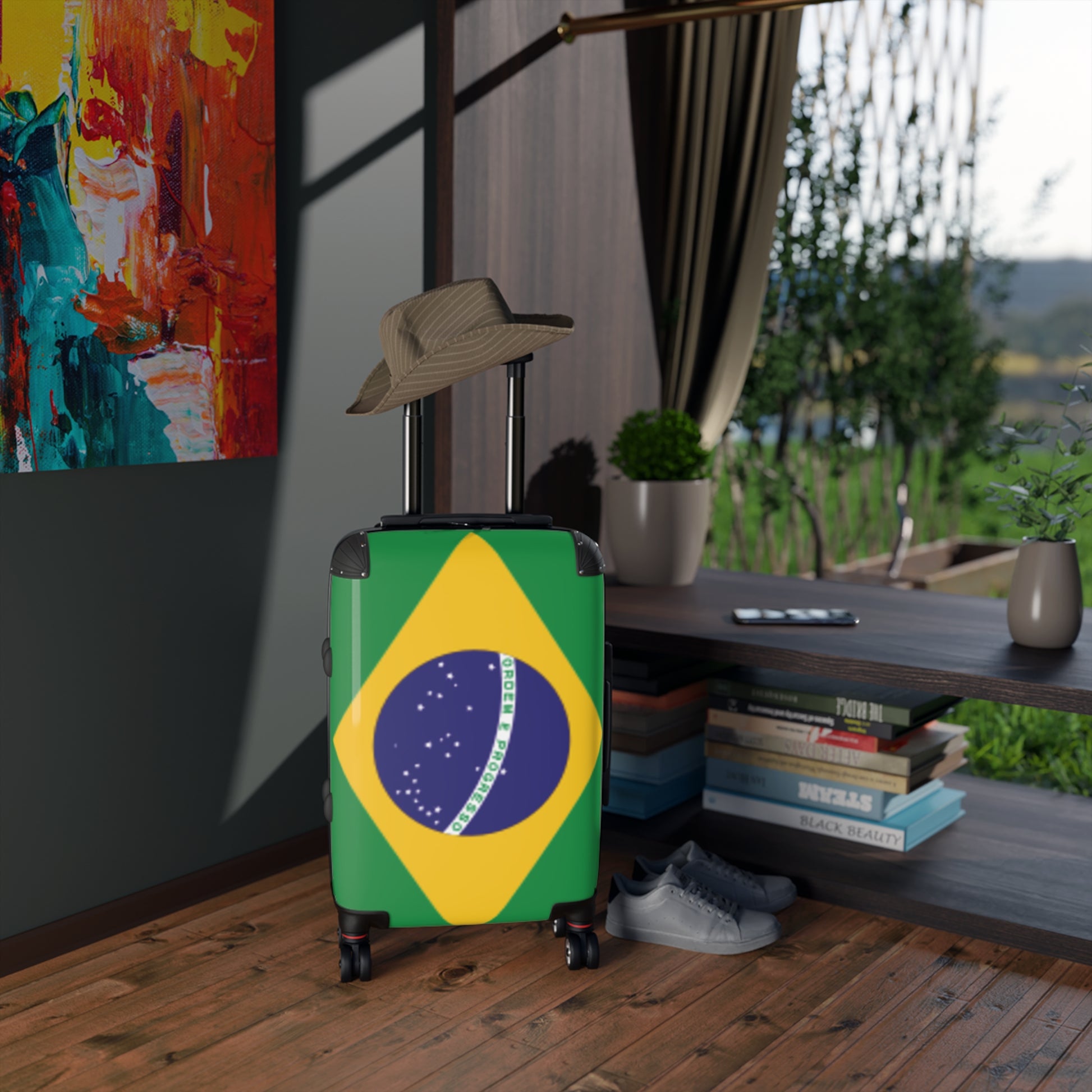 Auriverde Suitcase - Brazilian Flag Luggage