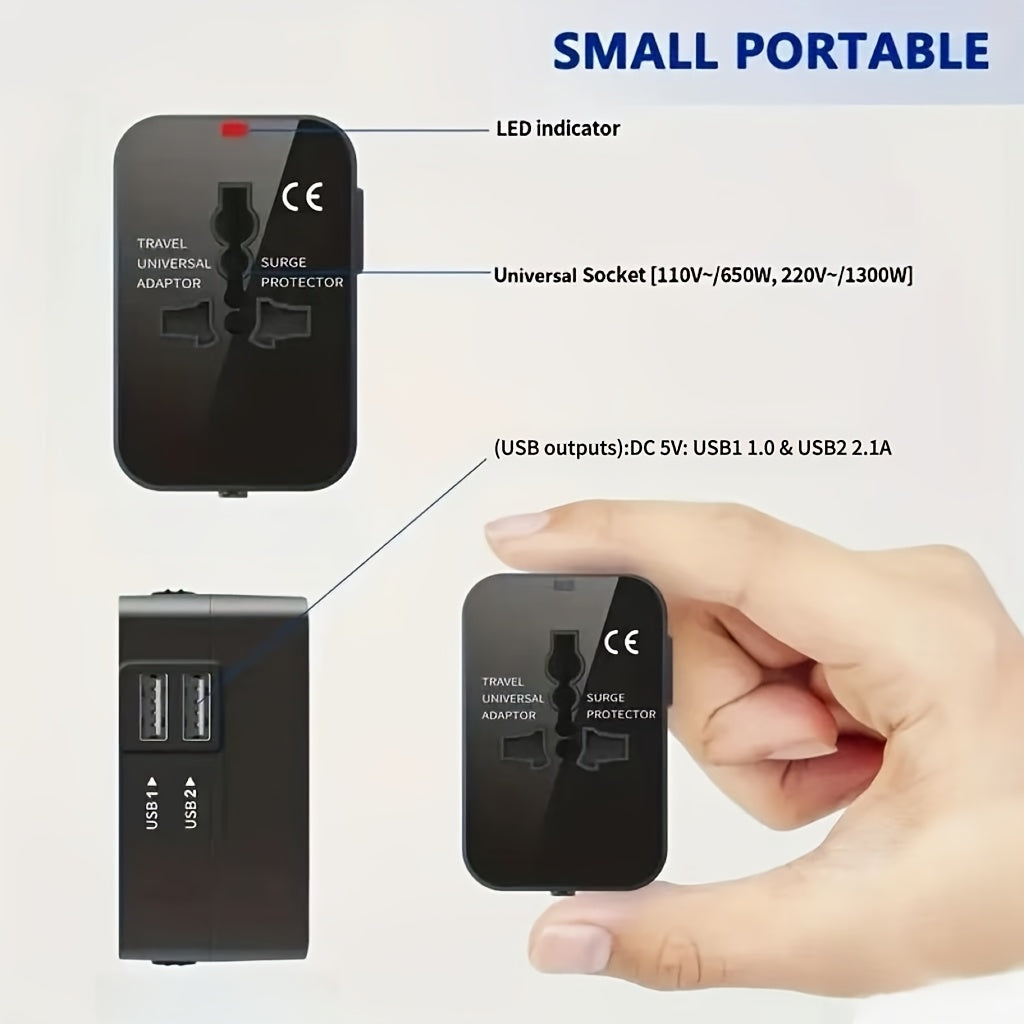 Universal Power Adapter with US/EU/UK/Australian Plugs