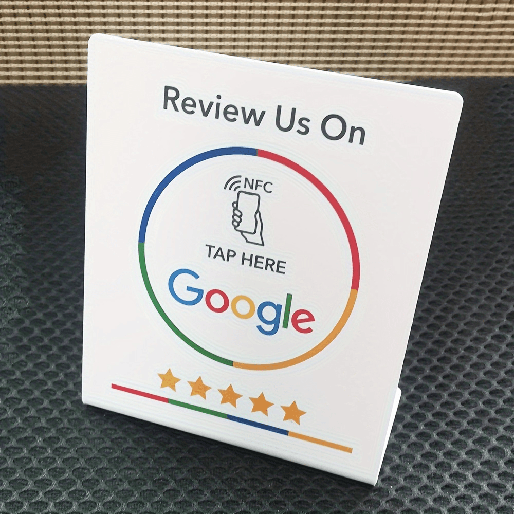 1pc Google Review NFC Stand - Sleek
