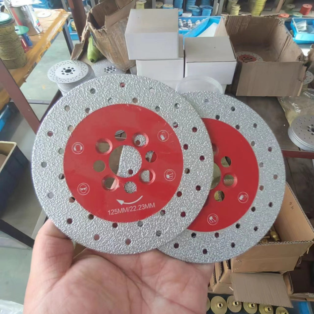 Brazed Flat Grinding Disc M14 Flange Stone Grinding Disc