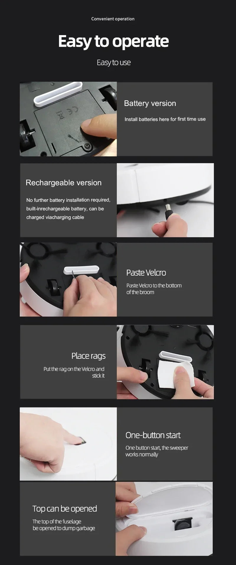 OEMG Smart Robotic Vacuum Cleaner