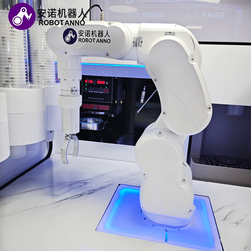 AI Bubble Tea Robot Vending Kiosk Machine Automatic Robot Handling Coffee Robot Vending Machine