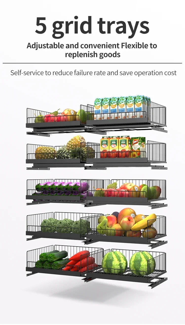 Automatic Self service Fresh Fruit Vending Machine
