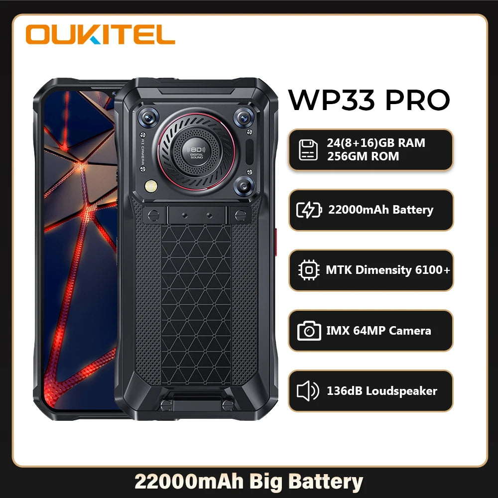 Oukitel WP33 Pro 5G Rugged Smartphone