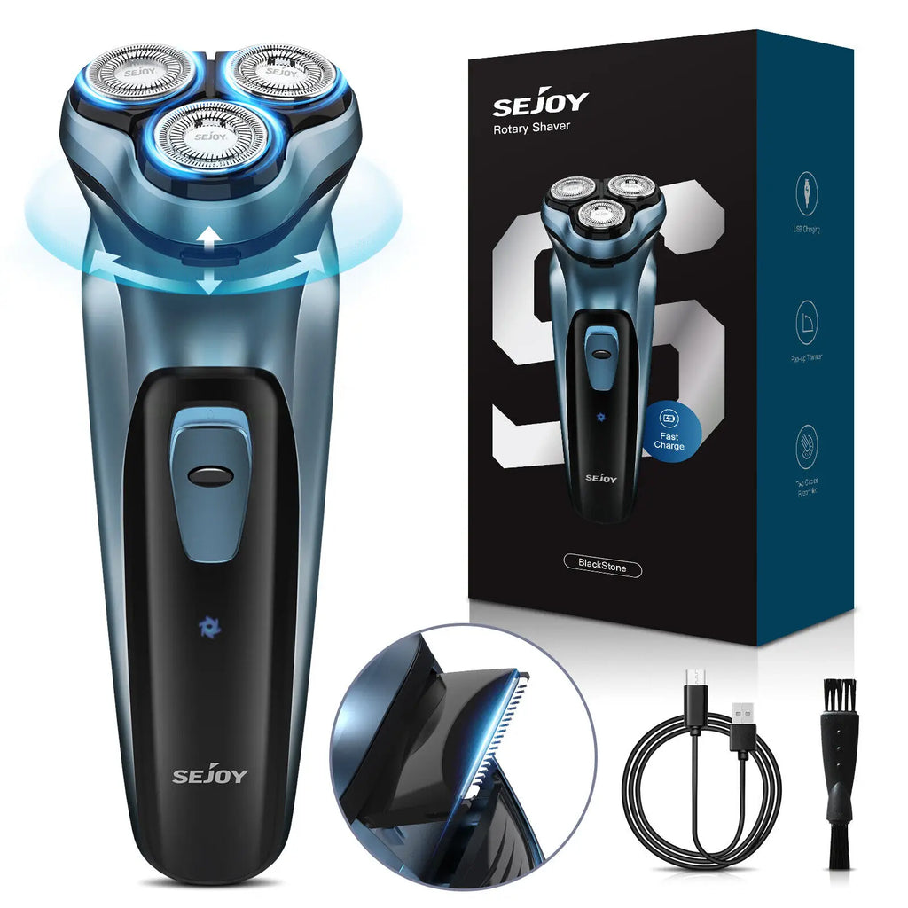 Sejoy 3D Rotary Electric Shaver for Men