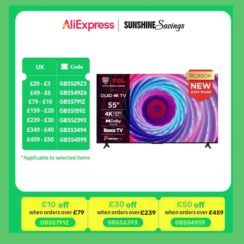 TCL 55RC650K 55-inch QLED Pro Television