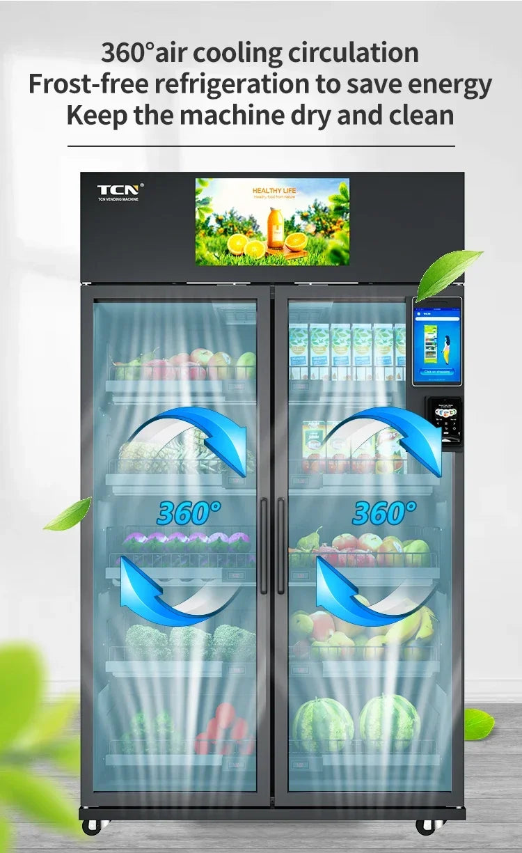 Automatic Self service Fresh Fruit Vending Machine