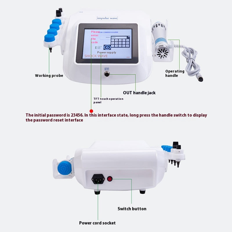 Electromagnetic Extracorporeal Shock Wave Physiotherapy Instrument (USA ONLY)