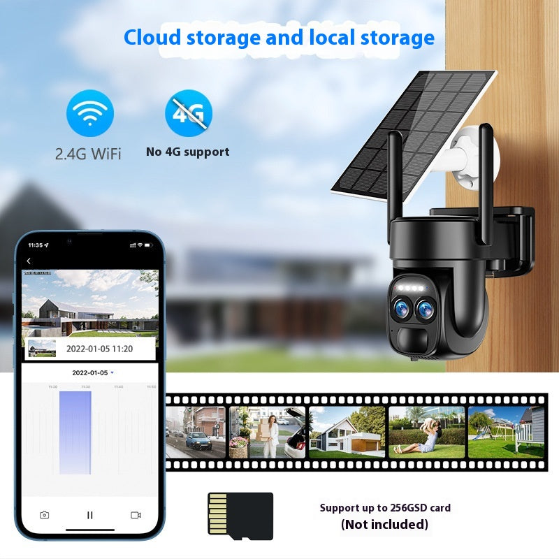 Solar 8x Zoom Camera Surveillance