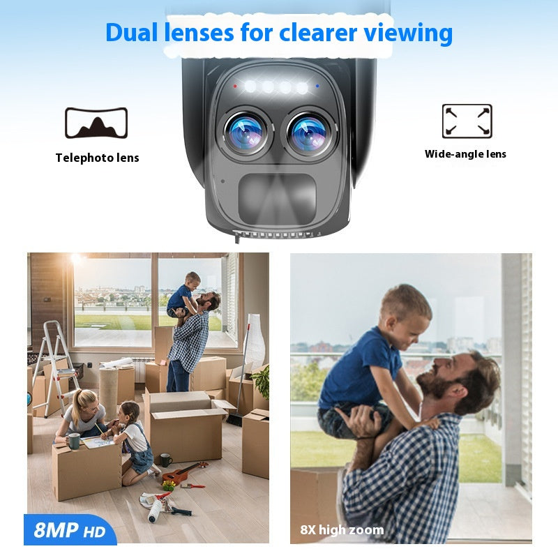 Solar 8x Zoom Camera Surveillance