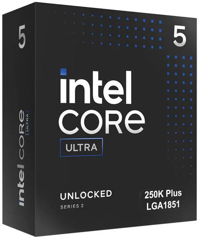 Intel Core Ultra 5 250K Plus Processor 18 cores (6 P-cores + 12 E-cores) up to 5.3 GHz BX80768250K for Desktop Computer