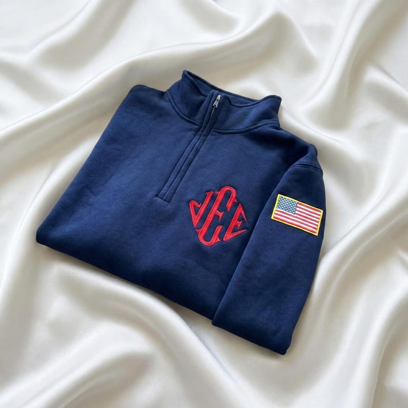 Epstein Quarter Zip Embroidered J.E.E. Epstein Quarter Zip Sweatshirt, Meme Shirt, Jeffrey JEE Monogram Unisex Sweatshirt, Jeffrey Epstein Embroidery Merch