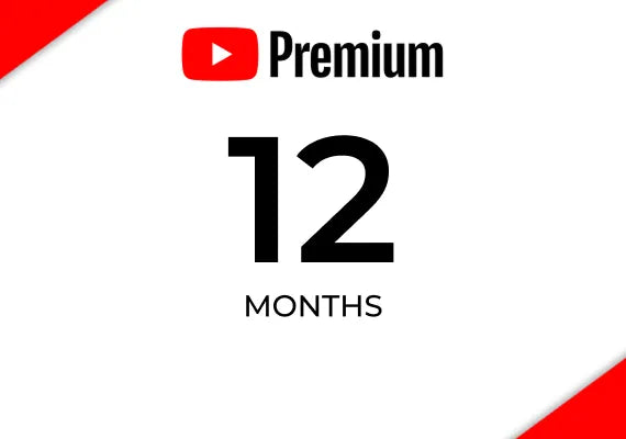 YouTube Premium 12 Months Subscription Gift Card - GLOBAL