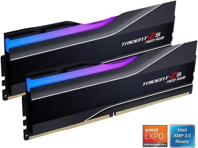 G.SKILL Trident Z5 Neo Series 64GB (2 x 32GB) 288-Pin PC RAM DDR5 6000 (PC5 48000) Desktop Computer Memory Model F5-6000J3636F32GX2-TZ5NR